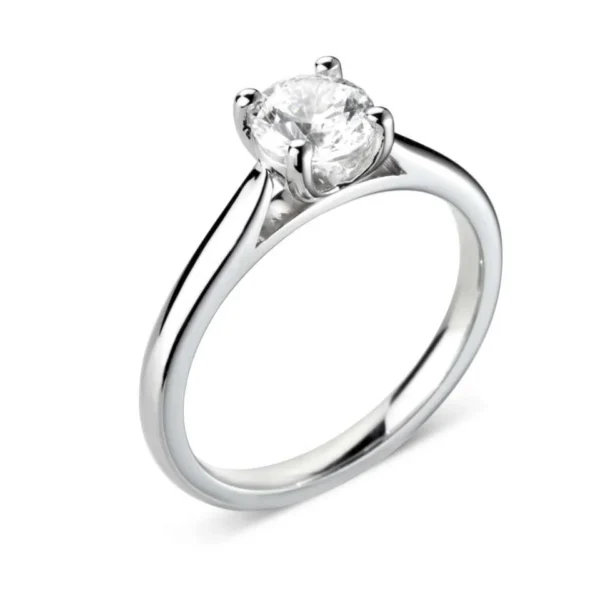 Buy The Posey Platinum Round Brilliant Cut Diamond Solitaire Engagement Ring