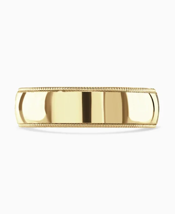 Buy 18ct Yellow Gold 6mm Medium Court Gents Wedding Ring