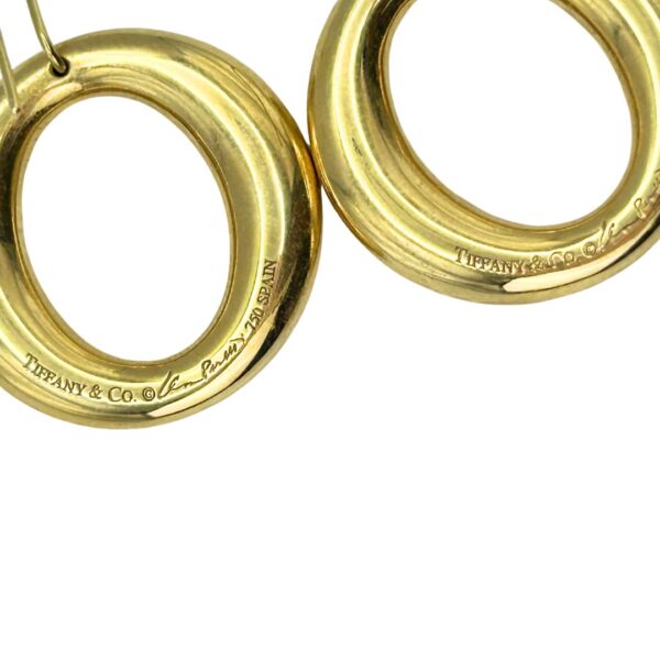 Tiffany and Co. Elsa Peretti Sevillana Circle Earrings Set in 18 Karat Yellow Gold - Image 4