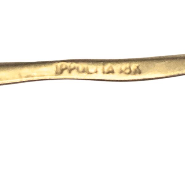Ippolita Stardust 18k yellow gold 9-Diamond Bangle - Image 4