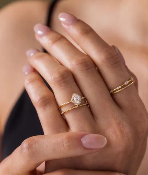Buy Marquise Halo Diamond Ring 1
