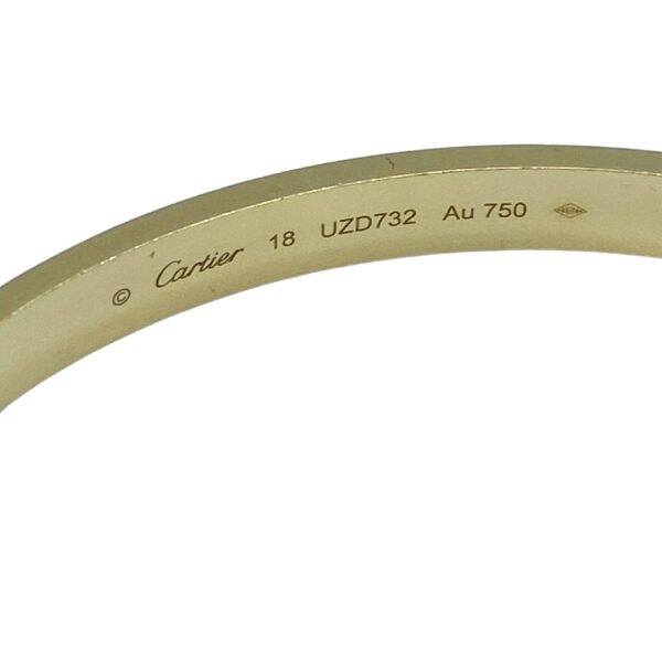 Buy Cartier 18k Rose gold Love bracelet size 18 w/paperwork 1 - Image 6
