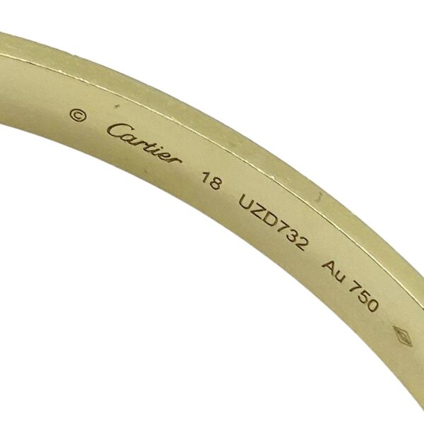Buy Cartier 18k Rose gold Love bracelet size 18 w/paperwork 1 - Image 7