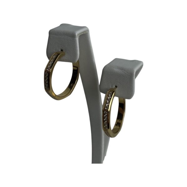 Audemars Piguet 18k and Diamond Gold Hoop Earrings - Image 6