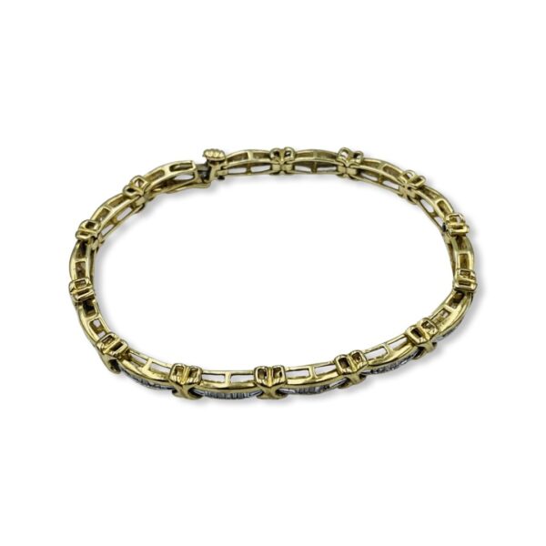 14KT Yellow Gold Diamond Tennis Bracelet