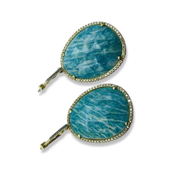Buy 14KT Yellow Gold Davakarov Gemstone Earrings 1 - Image 3