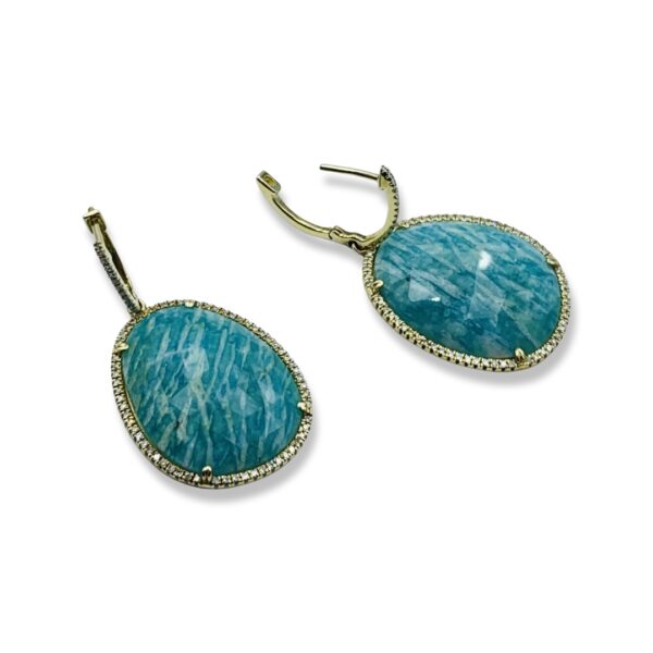 Buy 14KT Yellow Gold Davakarov Gemstone Earrings 1 - Image 2