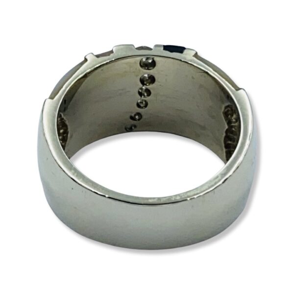 14KT White Gold Diamond, Onyx And Opal Cocktail Ring - Image 3