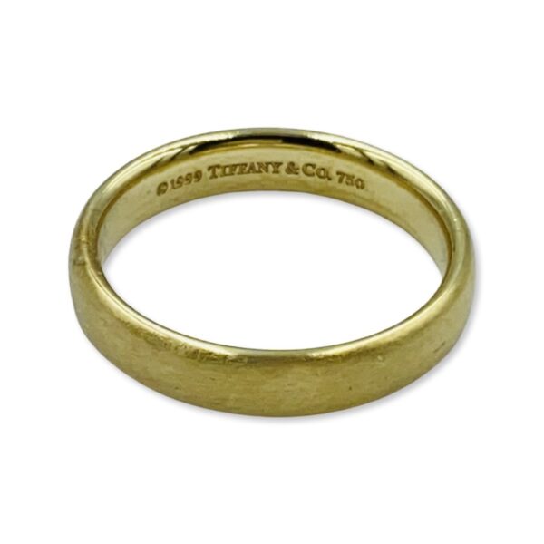 18KT Yellow Gold Tiffany Wedding Band