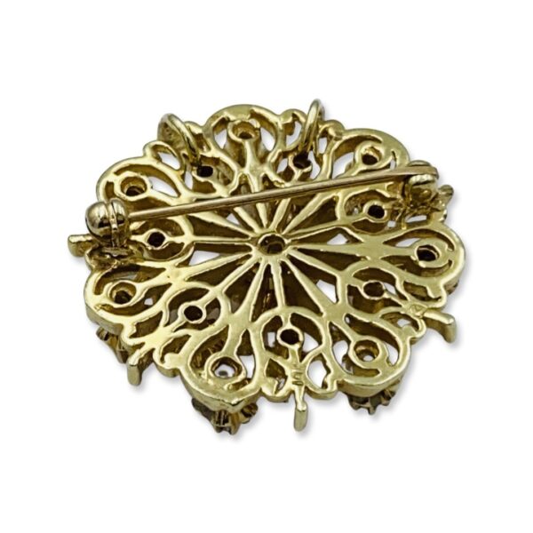 Buy 14KT Yellow Gold And Diamond Pin 1 - Image 3