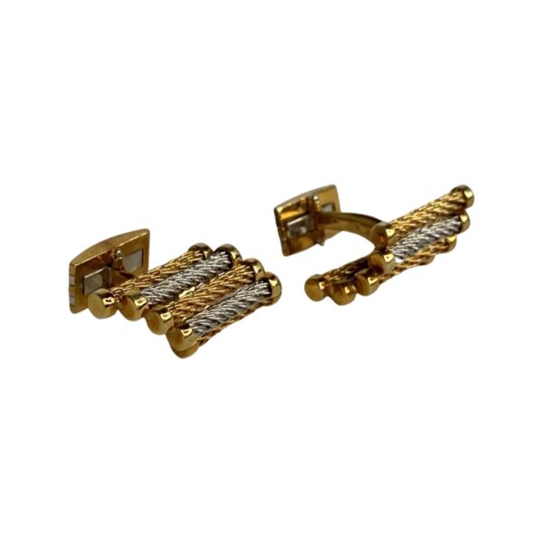 Henry Dunay 18k and Platinum Twisted Rope Cuff Links - Image 6