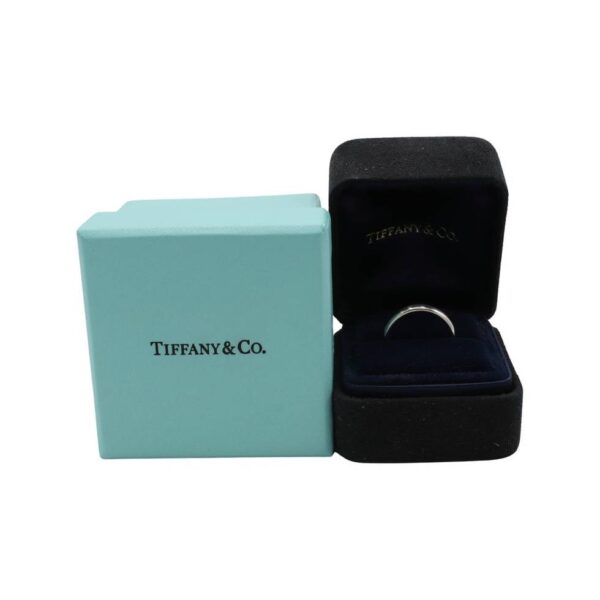 Tiffany & Co. Platinum 3mm Wedding Band Ring 1999 - Image 4