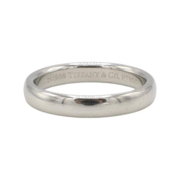Tiffany & Co. Platinum 3mm Wedding Band Ring 1999