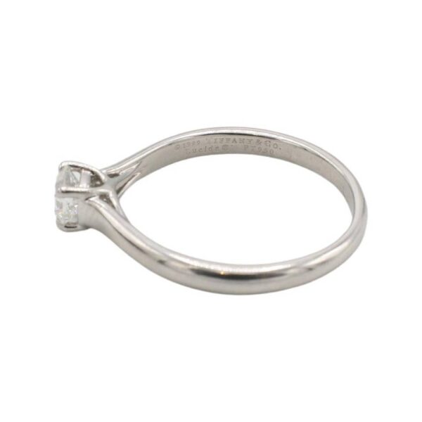 Tiffany & Co. Lucida Platinum 0.32ct Natural Diamond Solitaire Engagement Ring - Image 5