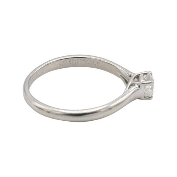 Tiffany & Co. Lucida Platinum 0.32ct Natural Diamond Solitaire Engagement Ring - Image 4