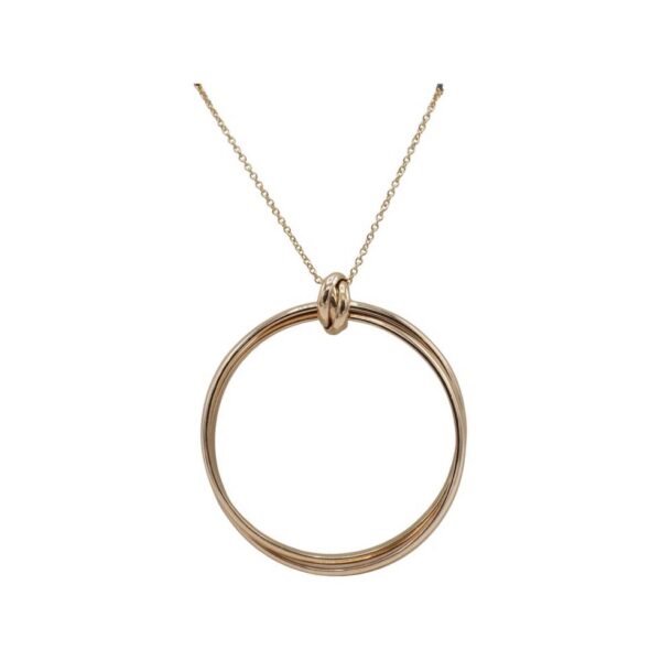 Tiffany & Co. Paloma Picasso Melody Rose Gold Large Circle Pendant Drop Necklace