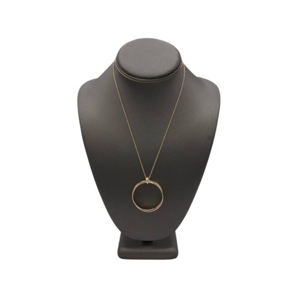 Tiffany & Co. Paloma Picasso Melody Rose Gold Large Circle Pendant Drop Necklace - Image 2
