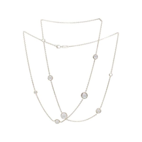 Ippolita Sterling Silver Rock Candy Quartz Station Long Necklace