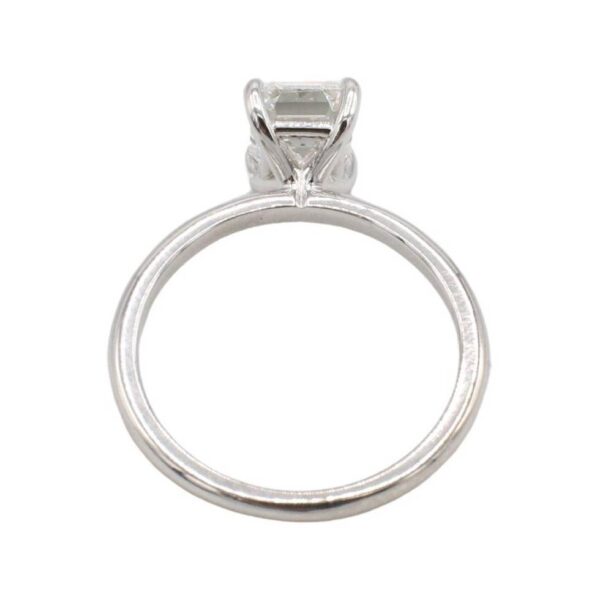 GIA Certified 1.71 Carat G VS2 Emerald Cut Natural Diamond Solitaire Engagement Ring - Image 3