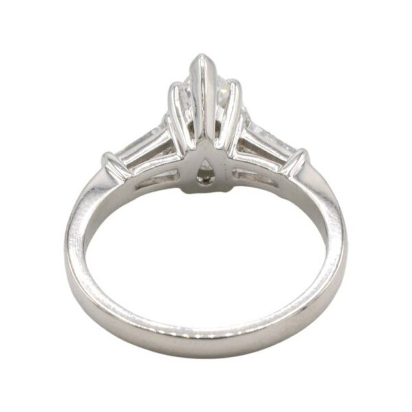 GIA Certified 1.72 Carat G SI1 Pear Shape Natural Diamond Platinum Engagement Ring - Image 3