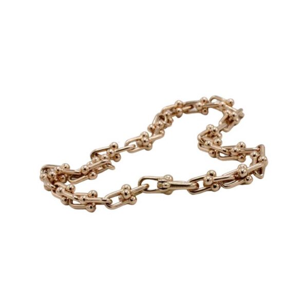 Tiffany & Co. HardWear Micro Link 18 Karat Rose Gold Chain Bracelet - Image 2