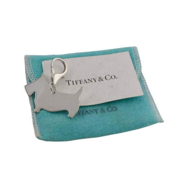 Tiffany & Co. Vintage Sterling Silver Scottish Terrier Dog Key Chain Charm - Image 2