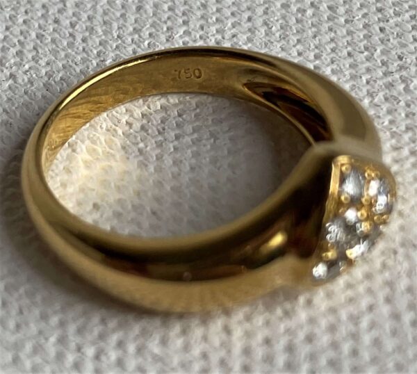Tiffany & Company 18k and Diamond Heart Ring - Image 7