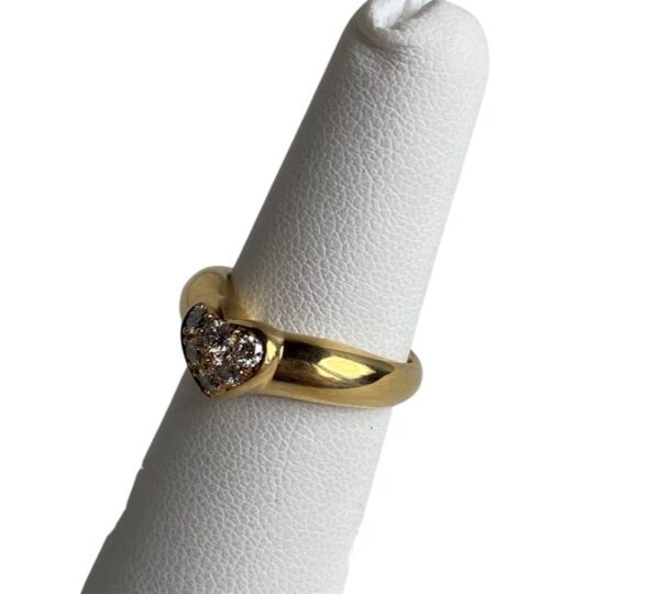 Tiffany & Company 18k and Diamond Heart Ring - Image 8