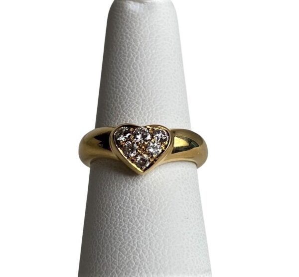Tiffany & Company 18k and Diamond Heart Ring - Image 5