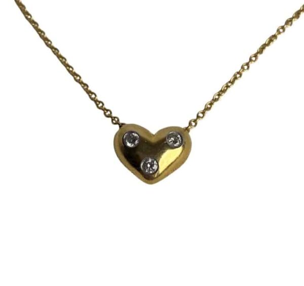 Tiffany & Co. “Etoile” Heart Pendant Necklace with Diamonds - Image 2