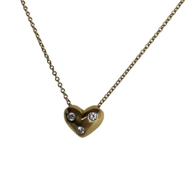 Tiffany & Co. “Etoile” Heart Pendant Necklace with Diamonds - Image 10
